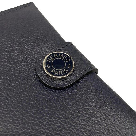 HERMES R.M.S - Blue Nuit Veau Evercolor W Card Case - Picture 10 of 11
